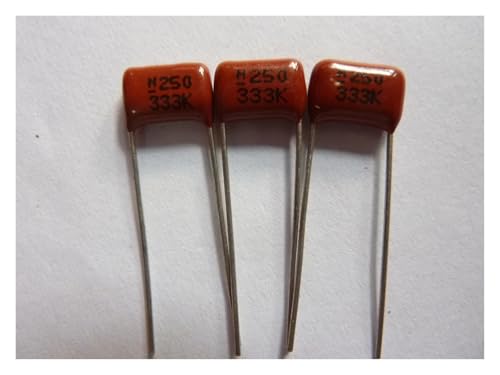 JAVJIYAI 10pcs CBB Capacitor 333 250V 333K 0.033uF 33nF P8 CL21 Metallized Polypropylene Film Capacitor JAVJIYAI 10pcs CBB Capacitor 333 250V 333K 0.033uF 33nF P8 CL21 Metallized Polypropylene Film Capacitor von JAVJIYAI