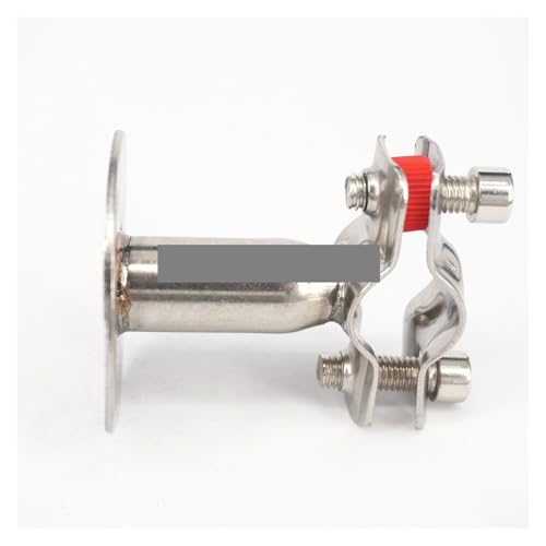 JAVJIYAI 12mm 304 Stainless Steel Pipe Clamp Clip Support Bracket with Base Plate Pole Length 45mm von JAVJIYAI