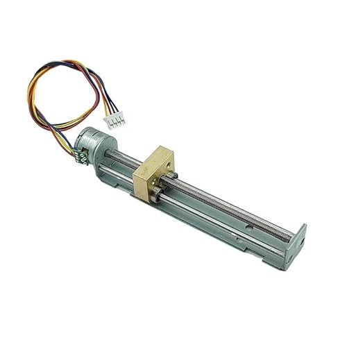JAVJIYAI 15mm Linear Slider Stepping Electronic Starter with Metal Nut Moving Block 2-Phase 4-Wire Stepper Electronic Starter Long Screw Rod DIY JAVJIYAI 15mm Linear Slider Stepping Electronic Starter with Metal Nut Moving Block 2-Phase 4-Wire Stepper Electronic Starter Long Screw Rod DIY von JAVJIYAI
