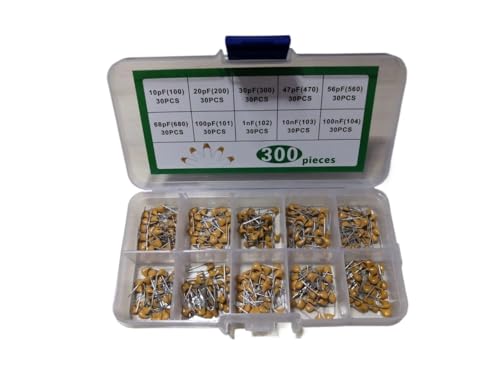 JAVJIYAI 1box Monolithic Capacitor Kit 10Values*30pc=300pc 102/1nf 103/10NF 104/100NF 10PF 20pf 30pf 470/47pf 560/56pf 680/68pf 101/100pf JAVJIYAI 1box Monolithic Capacitor Kit 10Values*30pc=300pc 102/1nf 103/10NF 104/100NF 10PF 20pf 30pf 470/47pf 560/56pf 680/68pf 101/100pf von JAVJIYAI