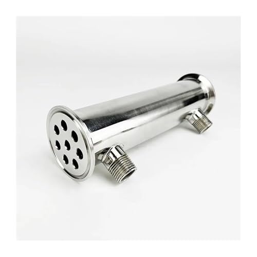 JAVJIYAI 2"(51mm) OD64, Dephlegmator/Condenser with 1/2" Male Thread, 8 Pipes Inside ID 8mm,Lenght 200mm von JAVJIYAI