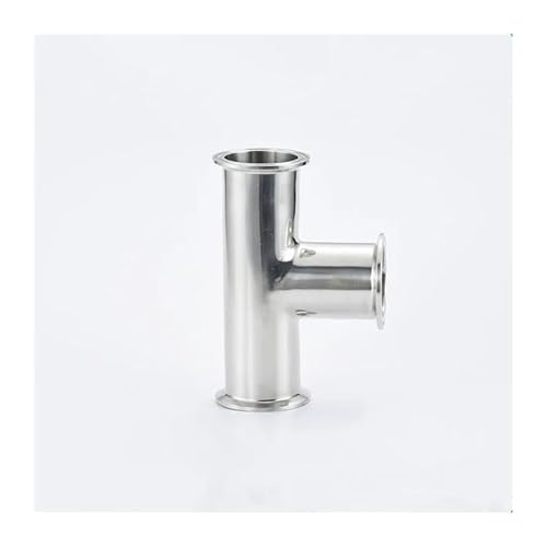 JAVJIYAI 2'' (51mm) OD64, Tri Clamp 3 Way Tee Connector Pipe Fitting for Homebrew,Stainless Steel SS304 von JAVJIYAI