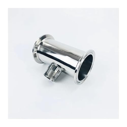JAVJIYAI 2"(51mm) OD64 Tri Spool Tube/Pipe with Middle Male Thread 3/4", Length 4"(100mm),SS304 von JAVJIYAI