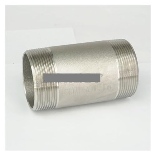 JAVJIYAI 2" NPT Male 304 Stainless Steel 100mm Length Barrel Nipple Forged Pipe Fitting 2000 PSI Water Gas Oil von JAVJIYAI