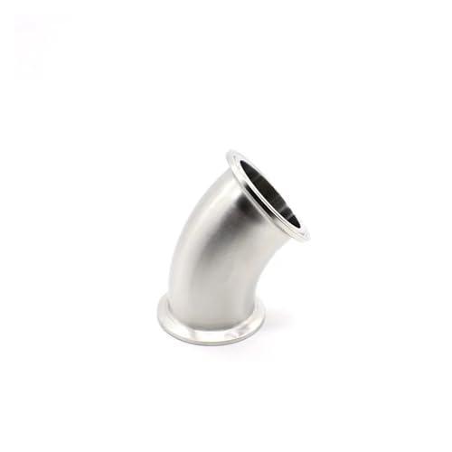 JAVJIYAI 2.5 Inch 63mm (OD77.5mm) Stainless Tri Clamp 45 Degree Elbow von JAVJIYAI
