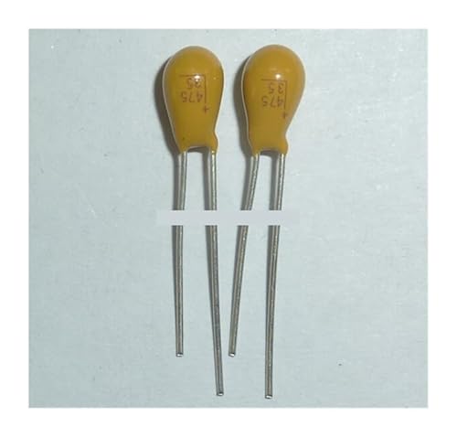 JAVJIYAI 200pcs Tantalum Capacitor 4.7uF 35V 475 35V4.7uF DIP Radial JAVJIYAI 200pcs Tantalum Capacitor 4.7uF 35V 475 35V4.7uF DIP Radial von JAVJIYAI