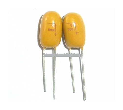 JAVJIYAI 20pcs Tantalum Capacitor 100uF 16V 16V100uF DIP Radial JAVJIYAI 20pcs Tantalum Capacitor 100uF 16V 16V100uF DIP Radial von JAVJIYAI