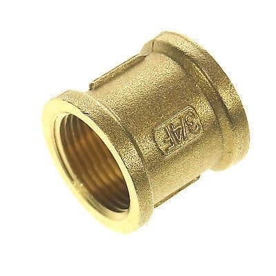 JAVJIYAI 3/4" Female Thread Brass Pipe Fittings Round Nut Rod Connector Coupling JAVJIYAI 3/4" Female Thread Brass Pipe Fittings Round Nut Rod Connector Coupling von JAVJIYAI