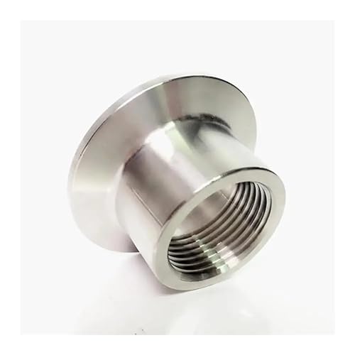 JAVJIYAI 3/8" BSPT Female x 1.5" Tri Clamp SUS 304 Stainless Steel Coupler Fitting Home Brewing Beer JAVJIYAI 3/8" BSPT Female x 1.5" Tri Clamp SUS 304 Stainless Steel Coupler Fitting Home Brewing Beer von JAVJIYAI