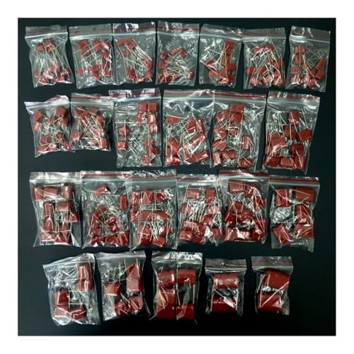 JAVJIYAI 400V 0.01uf~4.7uf CBB Metal Film capacitors Assortment Kit 24 Values 204pcs JAVJIYAI 400V 0.01uf~4.7uf CBB Metal Film capacitors Assortment Kit 24 Values 204pcs von JAVJIYAI