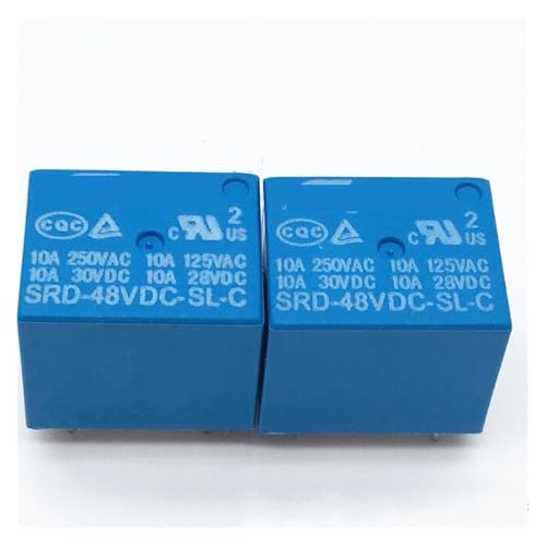 JAVJIYAI 48V Relay 5 PIN Conversion Type 250VAC SRD-48VDC-SL-C SRD-48V SRD-48VDC SRD-48VDC-SL 10A T73-48V Power Relay 50PCS JAVJIYAI 48V Relay 5 PIN Conversion Type 250VAC SRD-48VDC-SL-C SRD-48V SRD-48VDC SRD-48VDC-SL 10A T73-48V Power Relay 50PCS von JAVJIYAI
