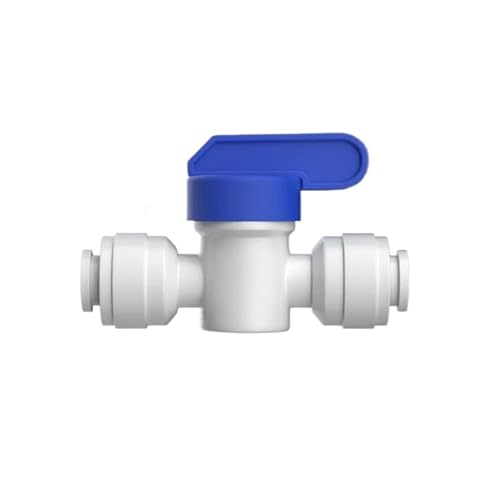 JAVJIYAI 50Pcs/Lot 3/8" Ball Valve Backwash Controlled 9.5mm RO Fitting PE Pipe Quick Connector Water Filter Parts von JAVJIYAI