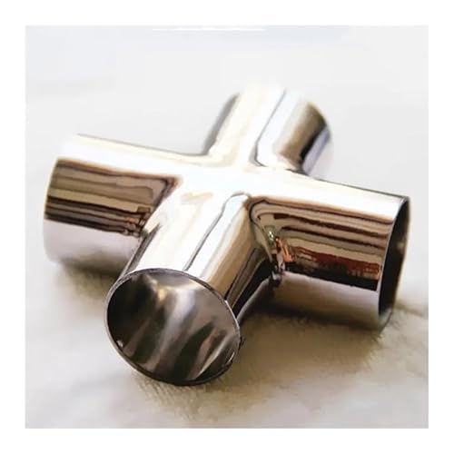 JAVJIYAI 60mm Pipe OD Butt Welding Cross 4 Ways Splitter SUS 304 Stainless Steel Fitting Spliter Homebrew Beer Wine JAVJIYAI 60mm Pipe OD Butt Welding Cross 4 Ways Splitter SUS 304 Stainless Steel Fitting Spliter Homebrew Beer Wine von JAVJIYAI