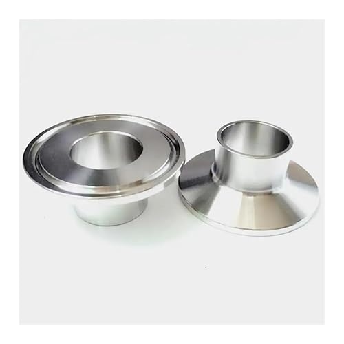 JAVJIYAI 76mm 3" Pipe OD Butt Weld x3 Tri Clamp SUS 316L Stainless Steel Fitting Coupling Home Brewing Beer Wine JAVJIYAI 76mm 3" Pipe OD Butt Weld x3 Tri Clamp SUS 316L Stainless Steel Fitting Coupling Home Brewing Beer Wine von JAVJIYAI