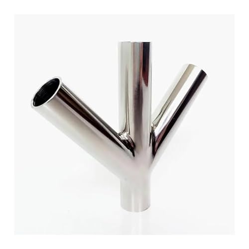 JAVJIYAI 89mm 3.5" Pipe OD Butt Welding Oblique Y-Shaped 4 Way SUS 304 Stainless Fitting Spliter Homebrew Beer Wine JAVJIYAI 89mm 3.5" Pipe OD Butt Welding Oblique Y-Shaped 4 Way SUS 304 Stainless Fitting Spliter Homebrew Beer Wine von JAVJIYAI
