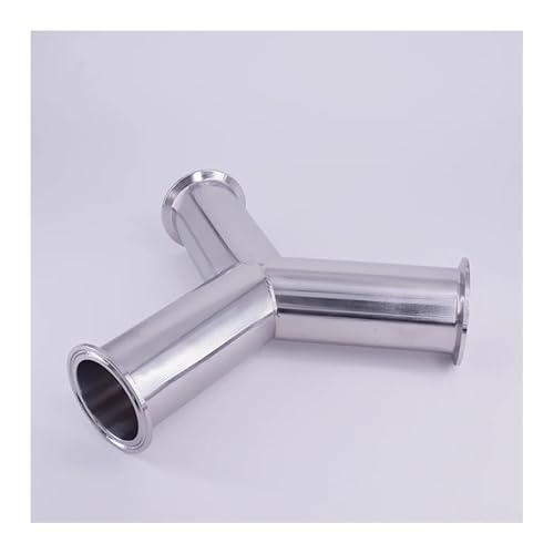JAVJIYAI 89mm Pipe OD 3.5" Tri Clamp Y Shaped 3 Way SUS 304 Stainless Steel Fitting Spliter Homebrew Beer Wine JAVJIYAI 89mm Pipe OD 3.5" Tri Clamp Y Shaped 3 Way SUS 304 Stainless Steel Fitting Spliter Homebrew Beer Wine von JAVJIYAI