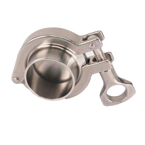 JAVJIYAI A Set 108mm Tri Clamp Weld Ferrule + Tri Clamp + Silicon Gasket + End Cap 304 Stainless Steel JAVJIYAI A Set 108mm Tri Clamp Weld Ferrule + Tri Clamp + Silicon Gasket + End Cap 304 Stainless Steel von JAVJIYAI