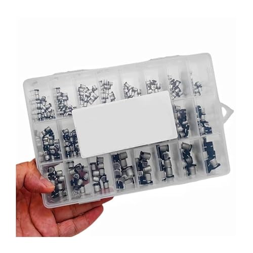 JAVJIYAI Aluminum Electrolytic Capacitors SMD Assortment Kit 400Pcs 24Value SMD 1uF~1000uF 6.3V-50V 24Value with Box JAVJIYAI Aluminum Electrolytic Capacitors SMD Assortment Kit 400Pcs 24Value SMD 1uF~1000uF 6.3V-50V 24Value with Box von JAVJIYAI