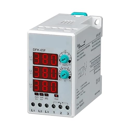 JAVJIYAI DFK-05F Digital Three Phase Asymmetry Adjustable Phase Sequence, Phase Failure Relay(3 * 380V Non-Neutral) von JAVJIYAI