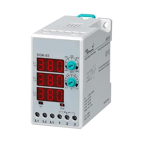 JAVJIYAI DGK-03 3 * 380VAC Three Phase Overvoltage Protection Relay Overvoltage Seting Digital Protection Relay JAVJIYAI DGK-03 3 * 380VAC Three Phase Overvoltage Protection Relay Overvoltage Seting Digital Protection Relay von JAVJIYAI