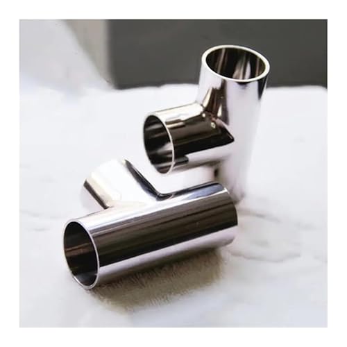 JAVJIYAI DIN DN20 22mm Pipe OD Butt Welding Tee 3 Way SUS 304 Stainless Steel Fitting Spliter Homebrew Beer Wine JAVJIYAI DIN DN20 22mm Pipe OD Butt Welding Tee 3 Way SUS 304 Stainless Steel Fitting Spliter Homebrew Beer Wine von JAVJIYAI