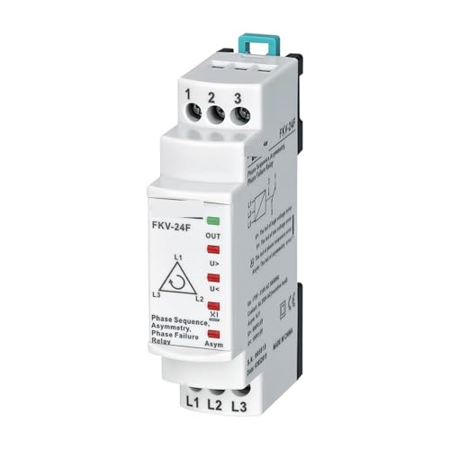 JAVJIYAI FKV-24F 3 * 380V (Non-Neutual) Over&Under Volt, Phase Failure, Phase Asymmetry (Fixed 11%), Phase Sequence Relay von JAVJIYAI
