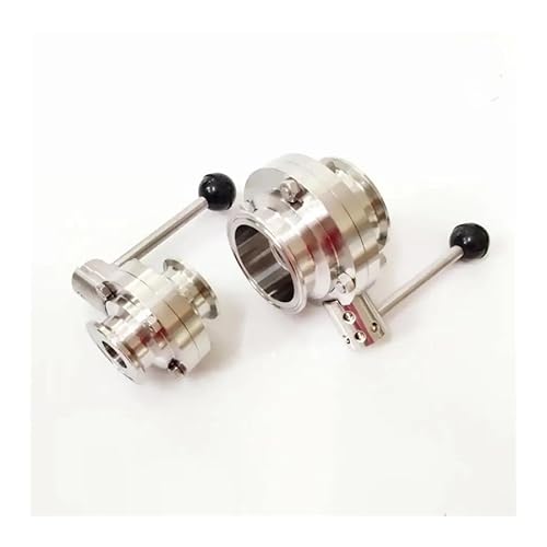 JAVJIYAI Fit 102mm Pipe OD x 4" Tri Clamp Flow Control Valve SUS 316L Stainless Beer Brewing Home JAVJIYAI Fit 102mm Pipe OD x 4" Tri Clamp Flow Control Valve SUS 316L Stainless Beer Brewing Home von JAVJIYAI