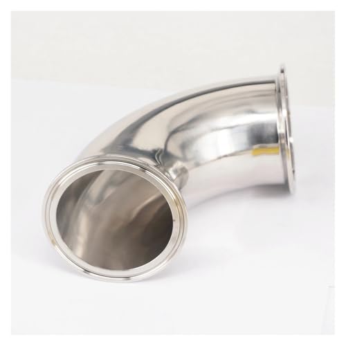 JAVJIYAI Fit Tube O/D 89mm Tri Clamp 3.5" Ferrule OD 106mm 304 Stainless Steel 90 Degree Elbow Connector Adapter Homebrew JAVJIYAI Fit Tube O/D 89mm Tri Clamp 3.5" Ferrule OD 106mm 304 Stainless Steel 90 Degree Elbow Connector Adapter Homebrew von JAVJIYAI