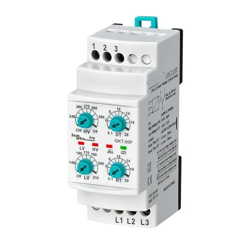JAVJIYAI GKT-05F 3 * 220VAC Non-Neutual Three-Phase Phase Failure, Phase Sequence, Under&Over Voltage Relay JAVJIYAI GKT-05F 3 * 220VAC Non-Neutual Three-Phase Phase Failure, Phase Sequence, Under&Over Voltage Relay von JAVJIYAI