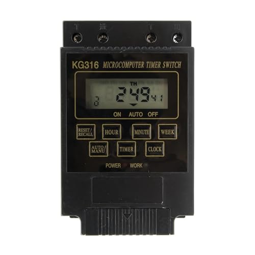 JAVJIYAI KG316T AC 220V 10A digital time Switch 220VAC Weekly programmable Electronic Timer JAVJIYAI KG316T AC 220V 10A digital time Switch 220VAC Weekly programmable Electronic Timer von JAVJIYAI