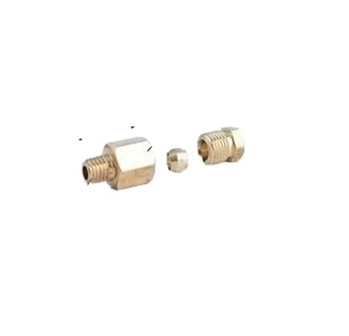 JAVJIYAI M6x1-4mm OD Brass Compression Ferrule Tube Pipe Fitting Connector Adapter von JAVJIYAI