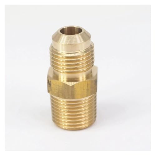 JAVJIYAI SAE Thread 5/8"-18 UNF Fit Tube OD 3/8" - 3/8" NPT Male Brass SAE 45 Degree Pipe Fitting Adapters 229PSI von JAVJIYAI
