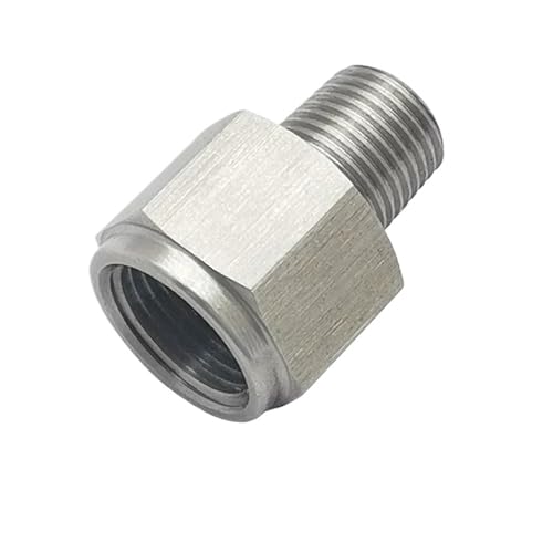 JAVJIYAI Stainless Steel 1/8NPT Male to M12x1.0 Female Oil Pressure Gauge Adapter JAVJIYAI Stainless Steel 1/8NPT Male to M12x1.0 Female Oil Pressure Gauge Adapter von JAVJIYAI