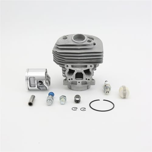JAVON 46 mm Zylinderkolben passend for Husqvarna 555 556 560 560XP 560XPG 562 562XP 562XPG Kettensäge 575355803 Dekompressionsventil Zündkerze Zylinder-Kolben-Kit von JAVON