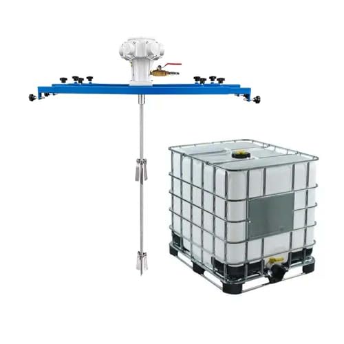 1 PS pneumatisches Rührwerk for IBC und offene Fässer, Tankfass-Trommelmischer, Farbmischerhalterung, Luftrührwerk, Rührmaschine, pneumatischer Halterungsmischer(IBC 1000L) von JAVPTAV