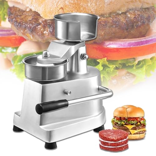 Burger-Maker-Maschine, 4 Zoll/5 Zoll/6 Zoll Hamburger-Patty-Maker mit 200 Stück Patty-Papier, manuelle Burger-Presse, Küchen-Fleischformungsprozessor, 4 Zoll Burger-Maker-Maschine, 4 Zoll/5 Zoll/6 Zoll Hamburger-Patty-Maker mit 200 Stück Patty-Papier, manuelle Burger-Presse, Küchen-Fleischformungsprozessor, 4 Zoll von JAVPTAV