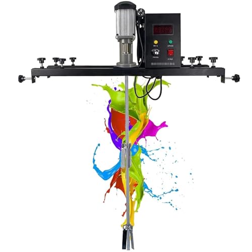 Elektrische Tankmischmaschine, kommerzielle 1-Tonnen-Farbrührmaschine mit Halterung, 72~120 cm verstellbar, Mischgerät for Farbe, Tintenlöser von JAVPTAV