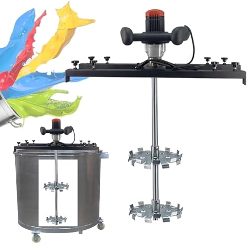 IBC-Farbmischer, 3280 W tragbare elektrische Tankmischmaschine, tragbare kommerzielle Tonnen-Farbrührmaschine mit Halterung, for Tintenlöser-Rührwerk(A) von JAVPTAV