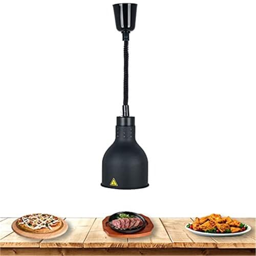 JAVPTAV Kommerzielle Wärmelampe for Lebensmittel, 250-W-Glühbirnen, Speisenwärmer, 60–180 Grad einstellbar, Speisenwärmerlampe for die Küche zu Hause(1PCS) von JAVPTAV