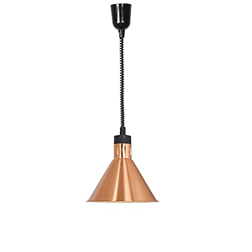 JAVPTAV Kommerzielle Wärmelampe for Speisen, hängender Speisenwärmer mit 250-W-Wärmelampe for Küchenbuffets und Restaurants, 60–180 cm verstellbare Installation(1PCS) von JAVPTAV