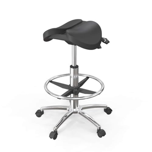 JAVPTAV Sattelhocker Rollhocker Zahnarztstuhl Drehhocker, Medizinischer Zahnarzthocker Höhenverstellbar for Krankenhaus Labor Salon Büro Zuhause(C) von JAVPTAV