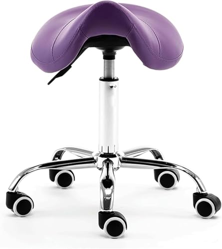 JAVPTAV Sattelhocker Stuhl Ledersattelhocker Bequemer Verstellbarer Rollstuhl Ergonomischer Rollhocker JAVPTAV Sattelhocker Stuhl Ledersattelhocker Bequemer Verstellbarer Rollstuhl Ergonomischer Rollhocker von JAVPTAV
