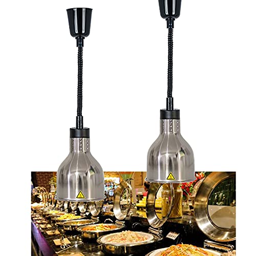 JAVPTAV Speisenwärmer for Steakpizza, kommerzielle Wärmelampe for Speisen, 60–180 cm einziehbares Heizlicht for das Restaurantküchenbuffet(19cm) von JAVPTAV