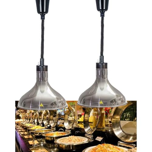 JAVPTAV Speisenwärmer for Steakpizza, kommerzielle Wärmelampe for Speisen, 60–180 cm einziehbares Heizlicht for das Restaurantküchenbuffet(29cm) von JAVPTAV