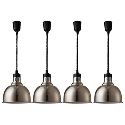 JAVPTAV Wärmelampe, Speisenwärmer, Verstellbarer Buffetwärmer mit 250-W-Glühbirne, kommerzielle Speisenerwärmung for Warmhalten von Speisen, 60–180 cm verstellbar, 4 Stück JAVPTAV Wärmelampe, Speisenwärmer, Verstellbarer Buffetwärmer mit 250-W-Glühbirne, kommerzielle Speisenerwärmung for Warmhalten von Speisen, 60–180 cm verstellbar, 4 Stück von JAVPTAV