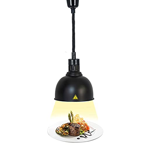 JAVPTAV Wärmelampe for Speisen, kommerzielle Speisenwärmer for Restaurants, einziehbare Pendelleuchte for Erhitzen von Pizzasteak-Grill(25cm(1pcs)) von JAVPTAV