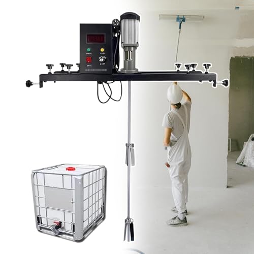 Pealiritansemen Elektrischer Farbmischer, IBC-Rührwerk, 980 W einziehbare Farbmischmaschine, einstellbare Geschwindigkeit, Halterung Teleskopbereich 72~120 cm, for Tintenlöser-Rührwerk Pealiritansemen Elektrischer Farbmischer, IBC-Rührwerk, 980 W einziehbare Farbmischmaschine, einstellbare Geschwindigkeit, Halterung Teleskopbereich 72~120 cm, for Tintenlöser-Rührwerk von JAVPTAV