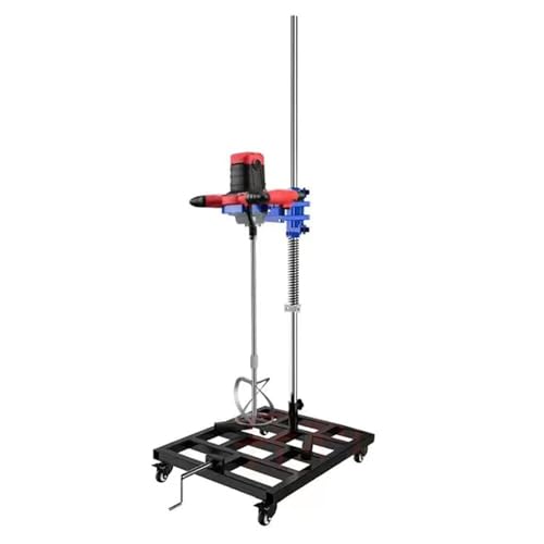 Pneumatischer Farbmischer, 360° drehbarer Rührer, Betonmischer mit Zusatzständer nach oben und unten hebbar, for Farbbeschichtungsmaterialien von JAVPTAV