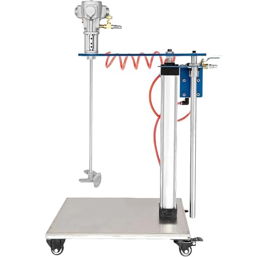 Tintenlöser-Rührwerk, 30-Gallonen-Farbrührmaschine, pneumatischer Halterungsmischer, 1/4 PS automatischer Hubluftrührer, kommerzieller pneumatischer Mischer(AluminumAlloy) von JAVPTAV
