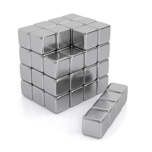 JAWA Magnetwürfel 5mm - 50 Neodym Magnete Extra Stark - Anti Stress Mini Magnete - Premium Magnetic Cube - Whiteboard und Kühlschrankmagnete - Magnet Würfel für Haushalt und Büro von JAWAonline